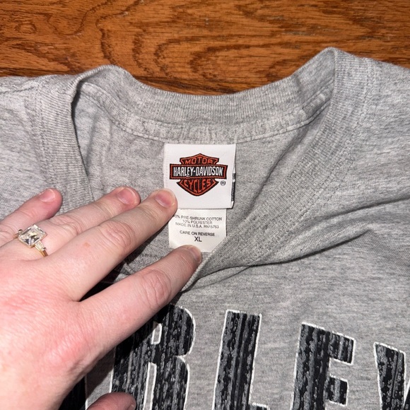 Harley Davidson Logo Gray Grey Metro Iowa T Shirt Size XXL 2XL Men’s - Picture 3 of 4